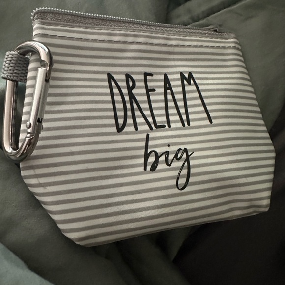 Thirty-One Gray Cosmetic Bag with Classic Stripes - Picture 2 of 5